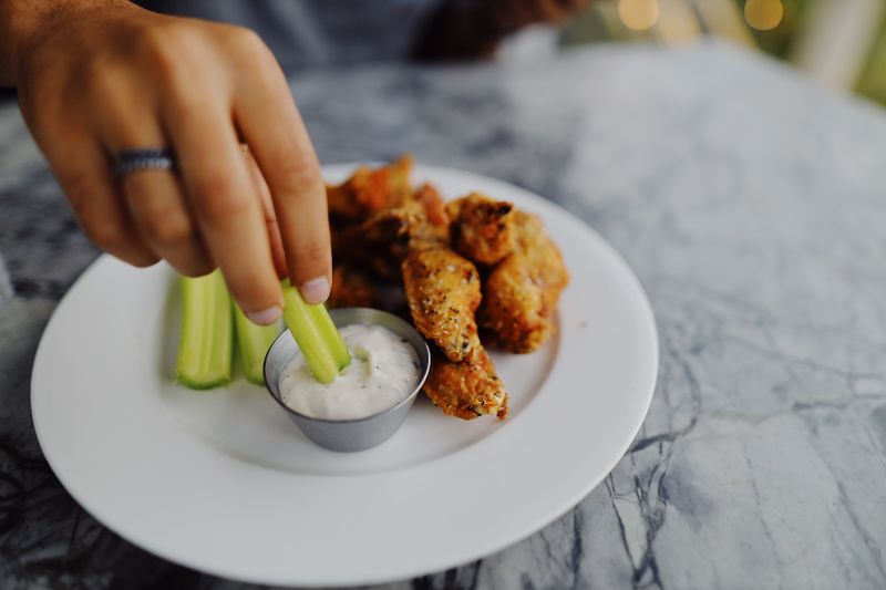 East coast wings team preparing fresh food with coastal ingredients